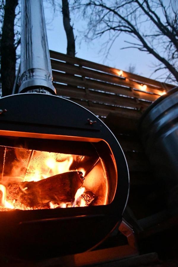 Tente Bivouac Option Bain Chauffee Au Bois Idrac-Respailles エクステリア 写真