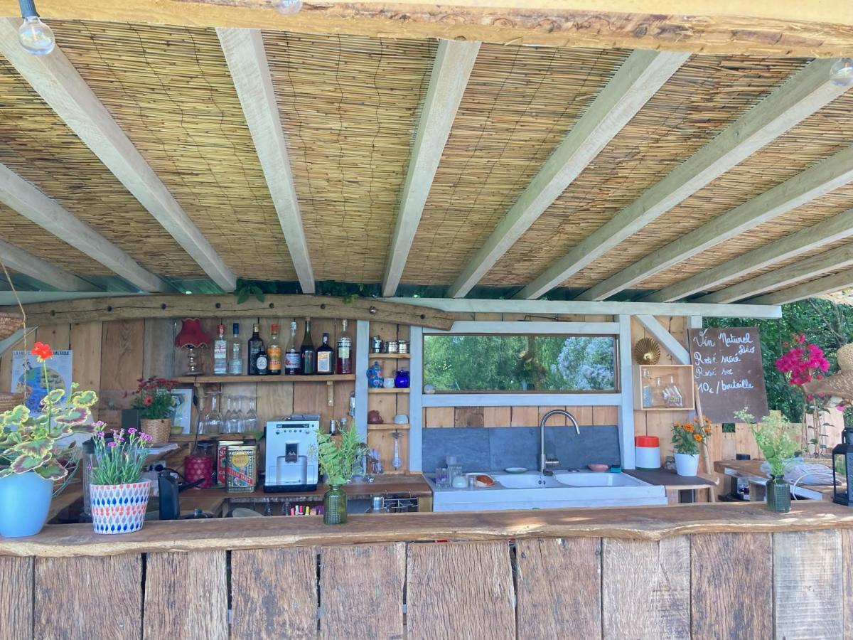 Tente Bivouac Option Bain Chauffee Au Bois Idrac-Respailles エクステリア 写真